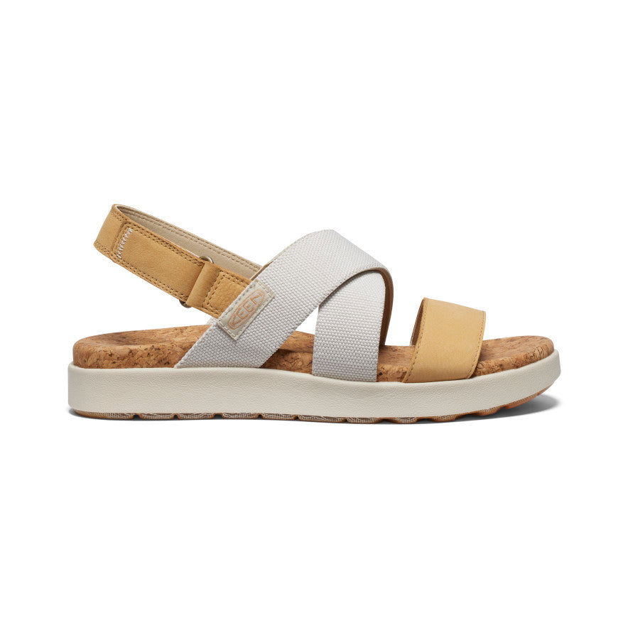 Criss cross discount sandals with backstrap